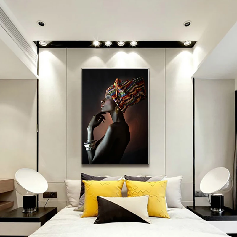ZYGALLOP африканские настенные художественные плакаты и принты Элегантная черная