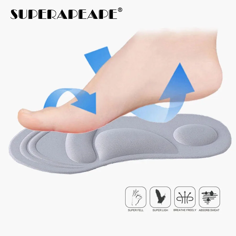 Ортопедические стельки из пены с эффектом памяти 4D поддержка свода стопы для