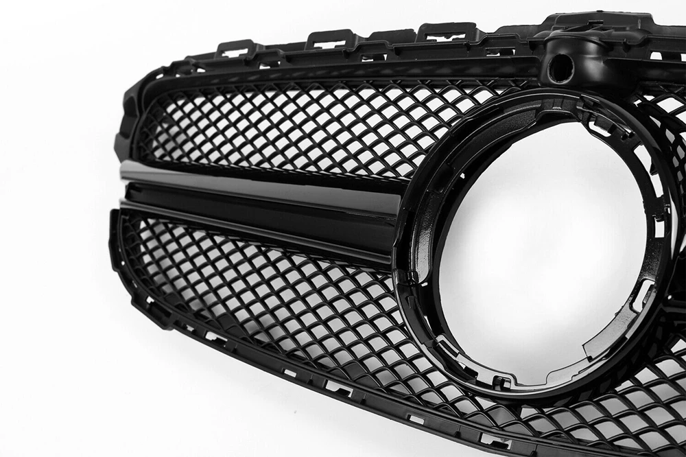 

Front Grille Grill W/ Camera Hole For 2019 2020 Benz W205 C200 C300 Black A