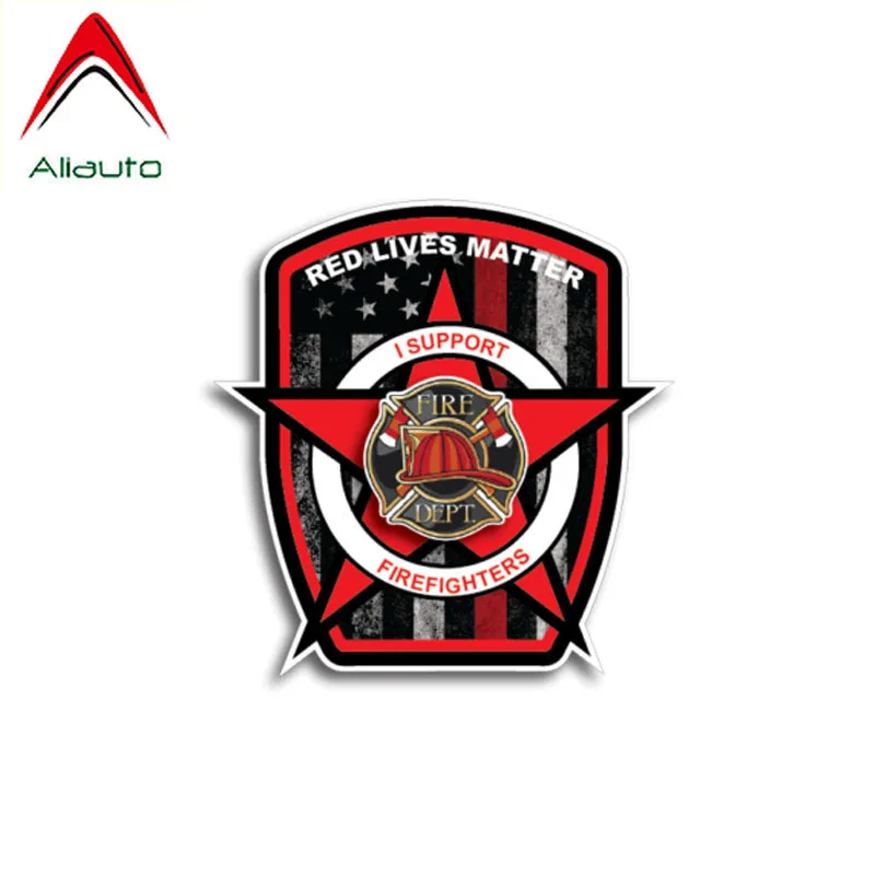 Светоотражающая Автомобильная наклейка Aliauto американский флаг пожарный
