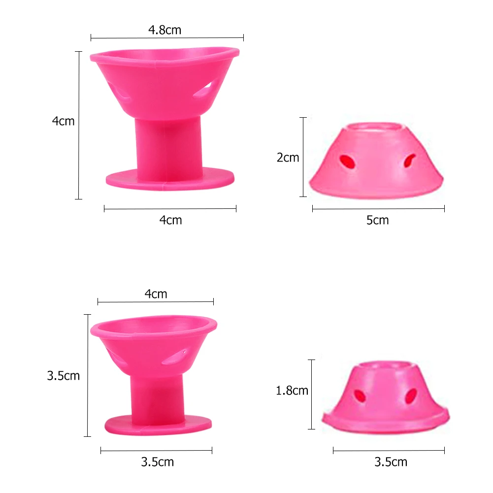 

40pcs Mushroom Hairstyle Roller Silicone Women Sleeping Bell Curler Hair Tools Perm Easy Use Practical Hair Styling Tools
