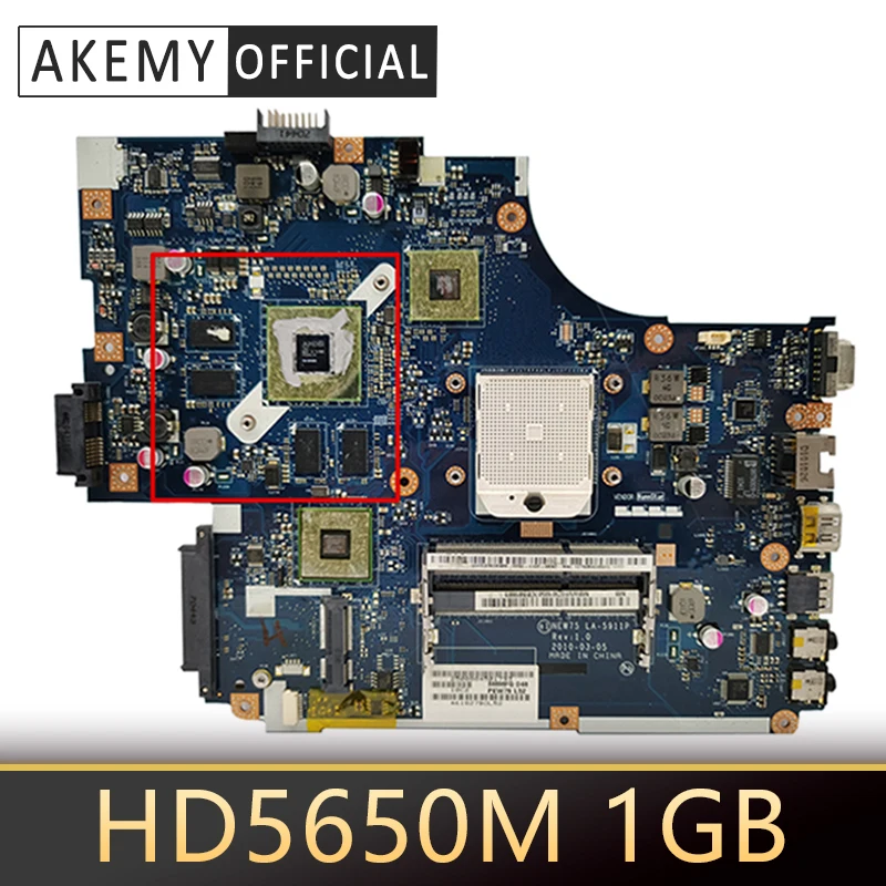 Для Acer aspire 5551 5551G 5552 5552G материнская плата ноутбука NEW75 LA-5911P MBPUU02001 основная HD5650M 1 ГБ