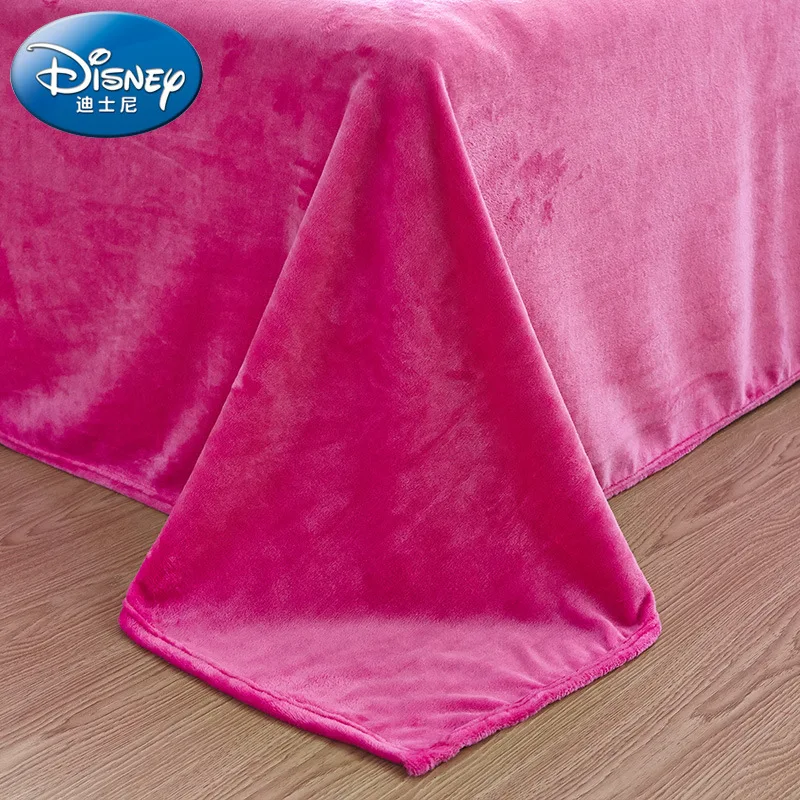 

Genuine Disney Flannel Four-piece Girl Autumn and Winter Thicken Warm Children's Princess Room Coral Fleece Kit Bedding Set
