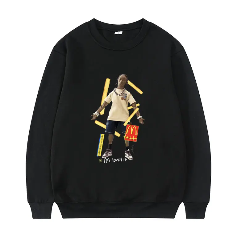 

Свитшот с изображением кактуса Джека для мужчин и женщин, пуловер Трэвиса Скотта м, свитшоты с круглым вырезом в стиле хип-хоп, пуловеры в ст...