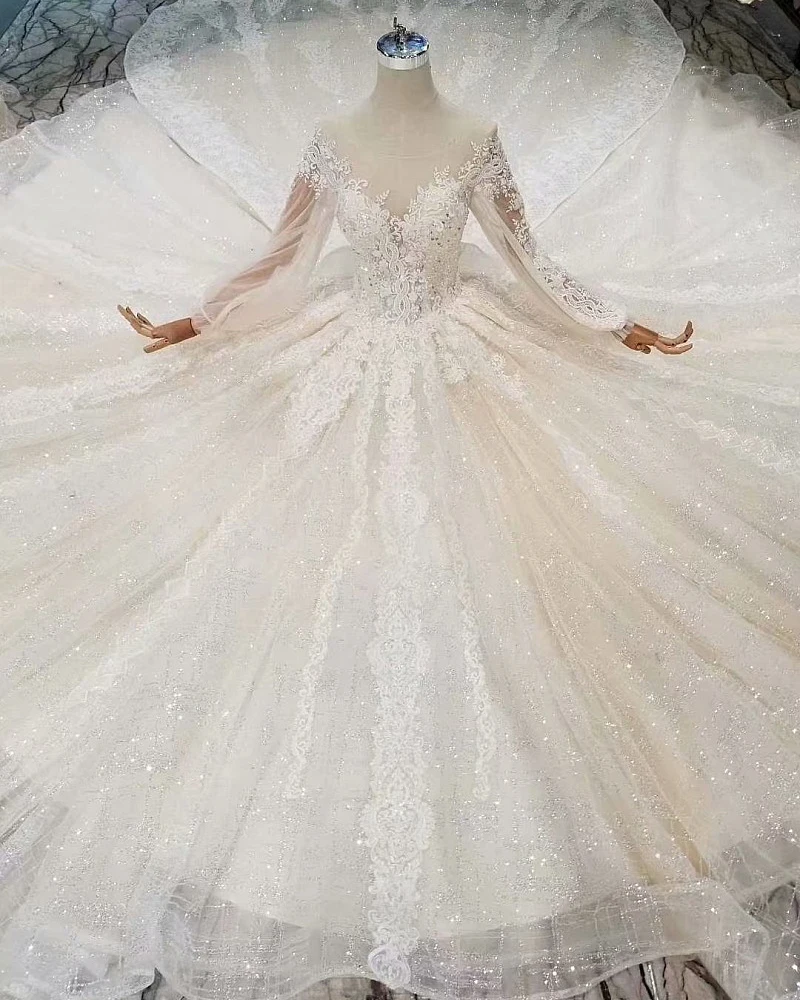 Роскошное Свадебное платье с кристаллами Новое поступление 2020 женское свадебное