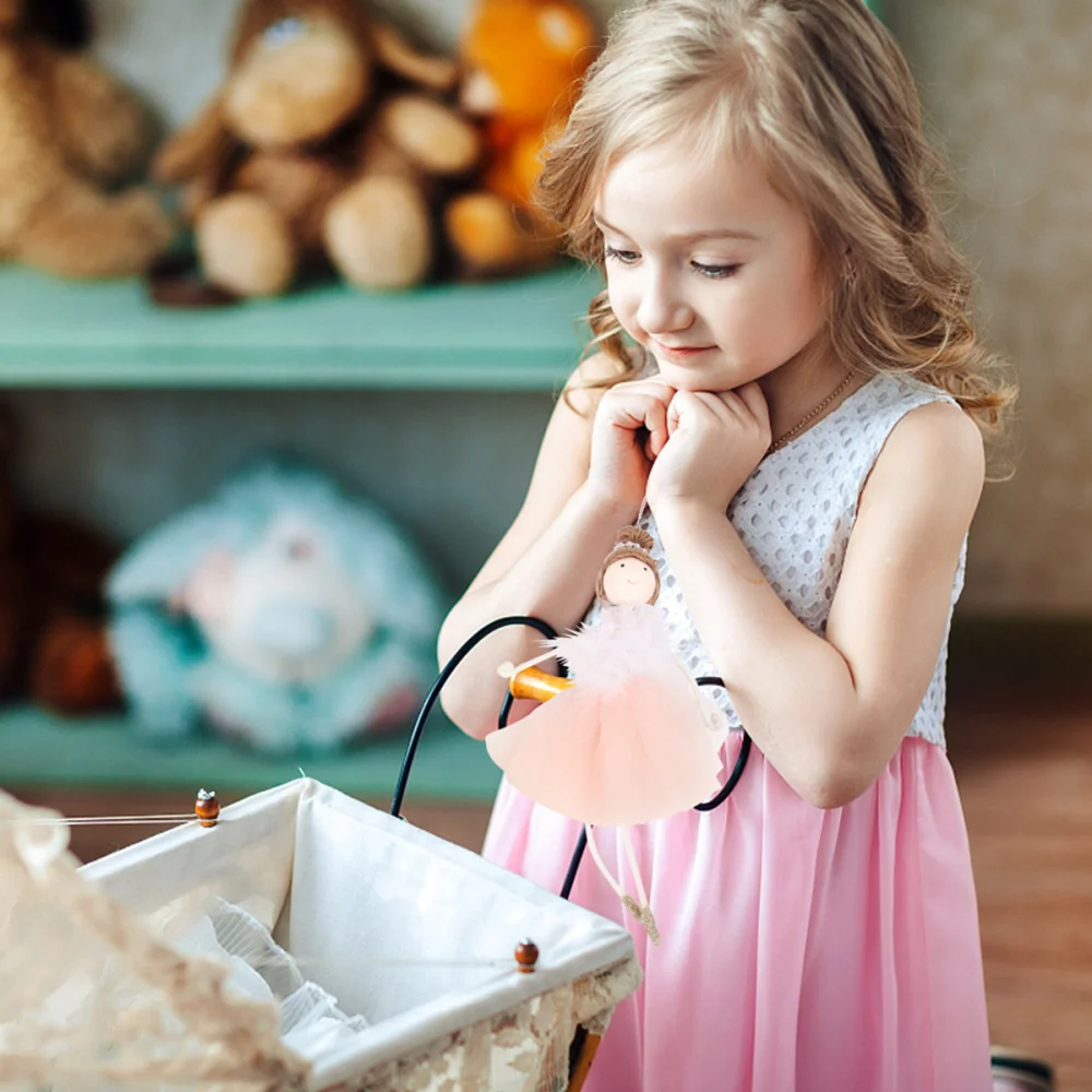 2 шт балерины девочка вешалки Рождественские куклы игрушки для украшения белый и