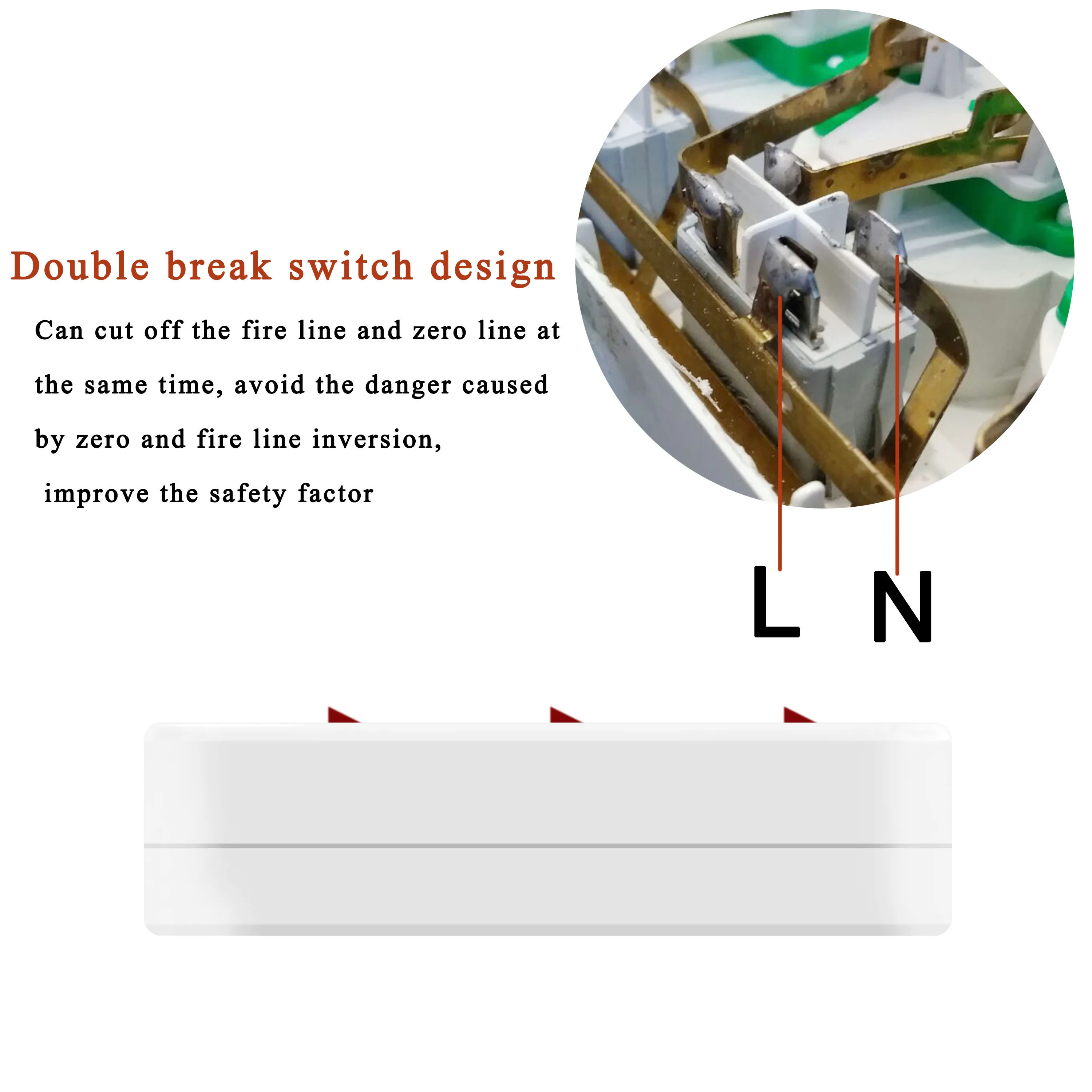Сетевой фильтр штепсельная вилка европейского стандарта розетка переключатель