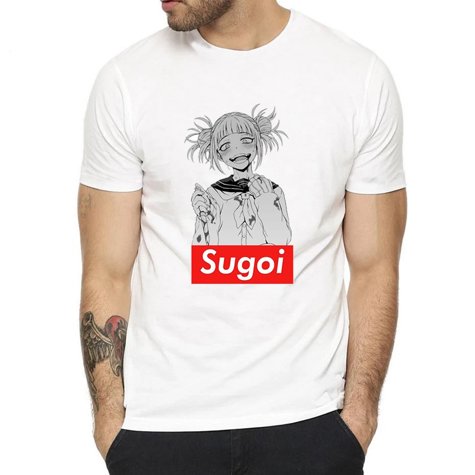 Boku No Hero Academia Cosplay Waifu T Shirts Man Clothing Funny Cartoon My Print Japanese Anime T-shirt Male P37 | Мужская одежда