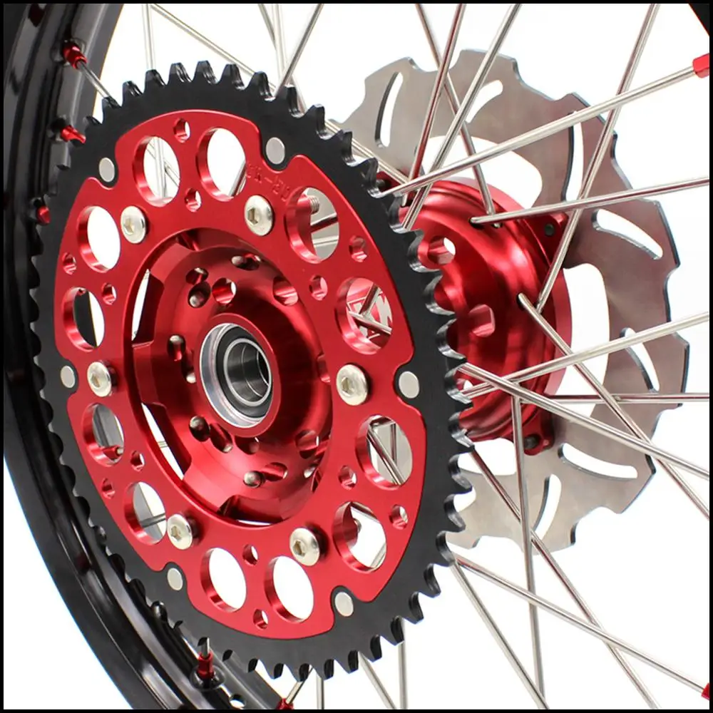 21/18 Мотоцикл обода порванные Enduro колеса Набор для HONDA CRF250R 2014 2018 CRF450R 2013 2019 красные