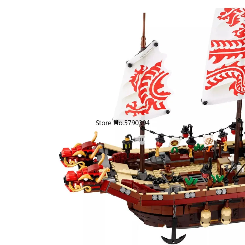 

Ninja Series Set The Destiny's Bounty Ship Model Bricks Compatible Ninjagoes 70618 Puzzle Toys Building Blocks for Children Gift