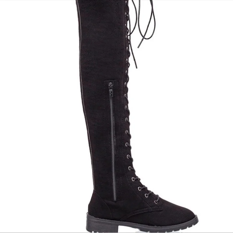 2018 г. Осень зима новые продукты сапоги в европейском и американском стиле больших