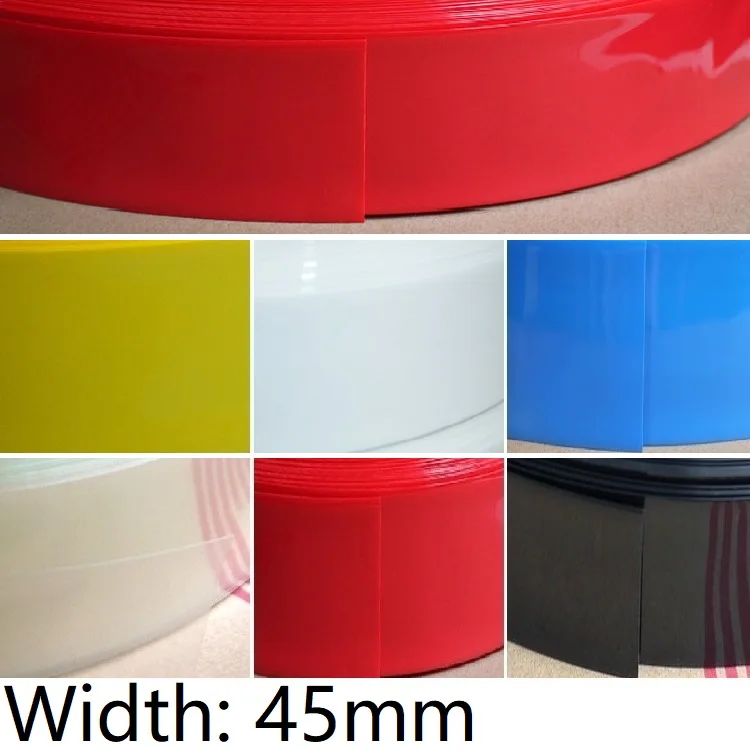 ПВХ термоусадочная трубка ширина 45 мм диаметр 28 изолированная пленка для