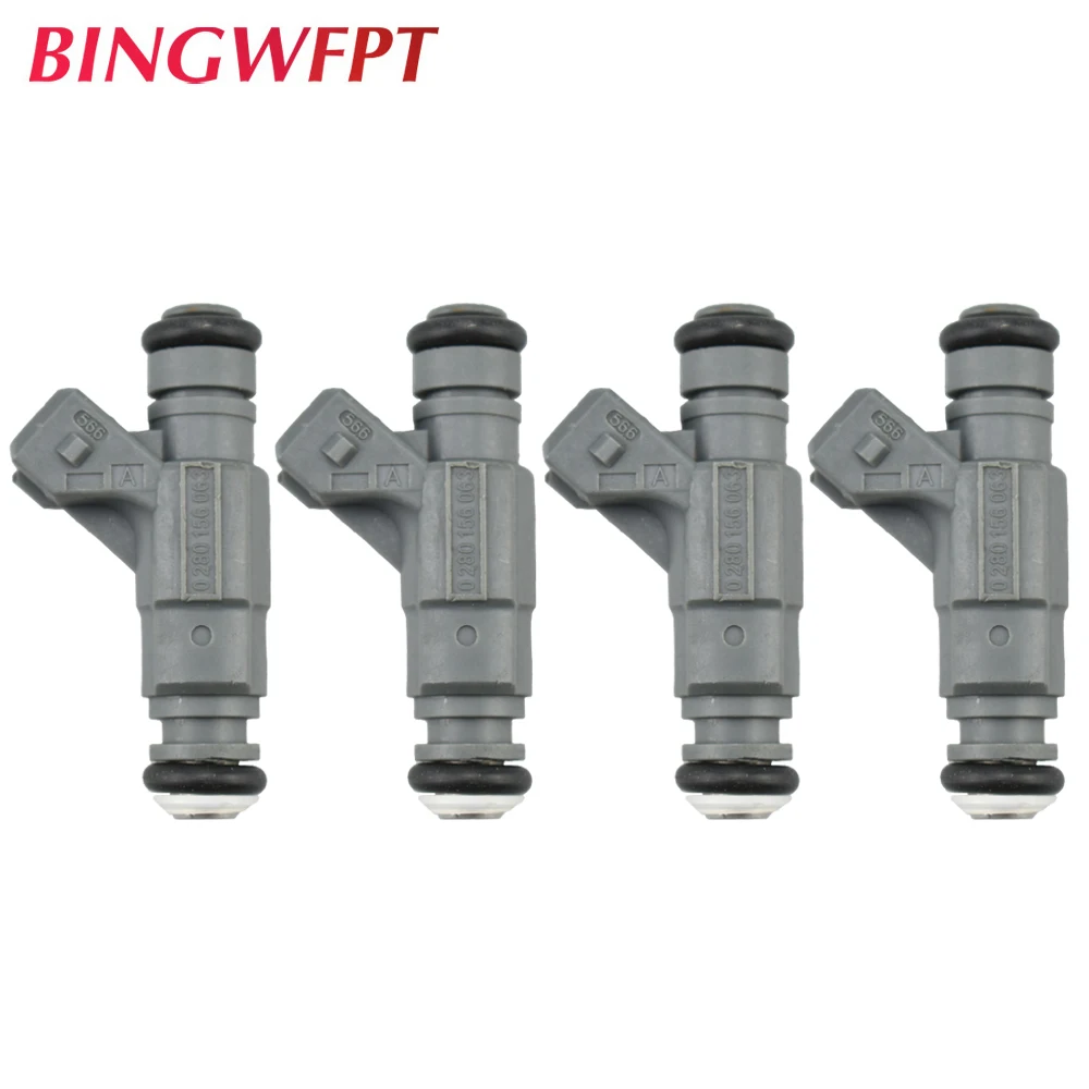 Топливные форсунки 0280156063 06A906031BC FJ896 для Audi A3 TT Quattro 1.8L L4 2003-2006 3.2L 4 шт. высокое