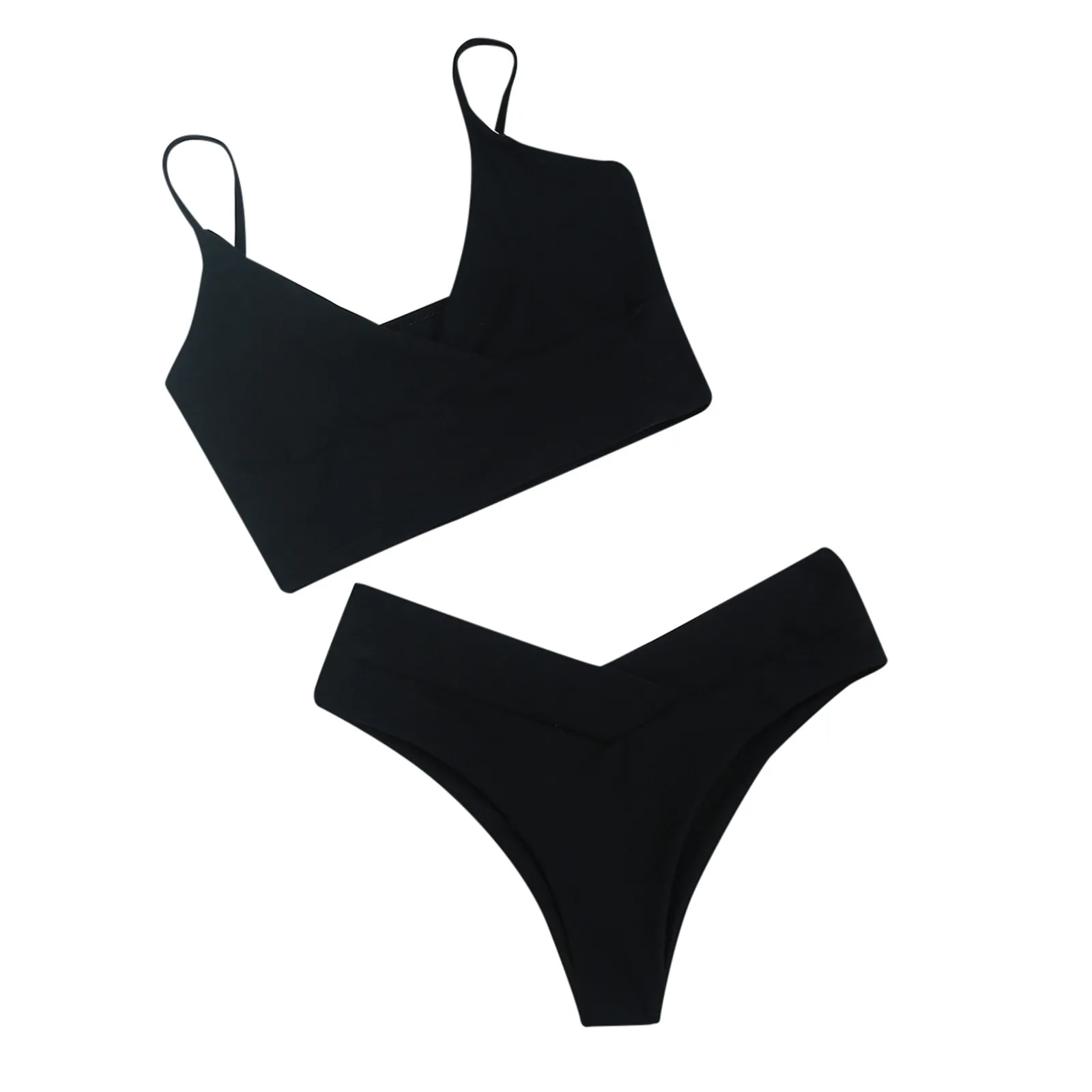 

swimsuit for women 2021 Bandeau Bandage Bikini Set Push-Up Brazilian Swimwear Beachwear Swimsuit