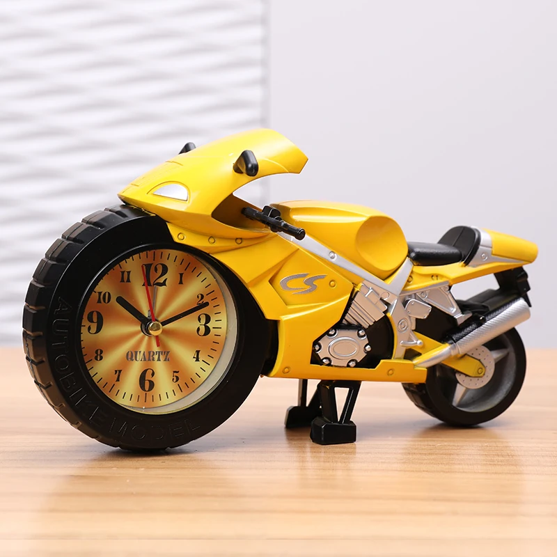 

Cartoon Alarm Clock Creative Motorcycle Toy Clock Children Cartoon Alarm Clock Student Creative Gifts Ornaments