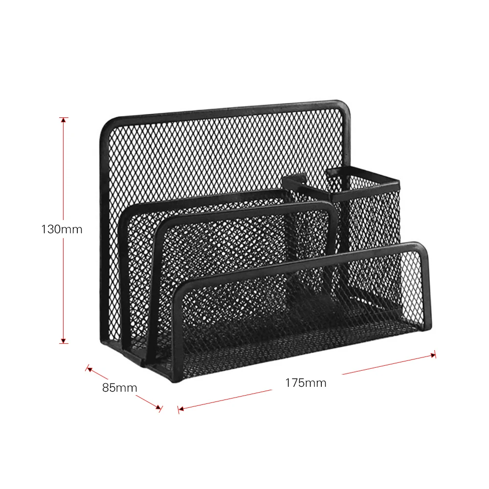 Практичный сортировщик документов хранилище из металлической сетки Настольный