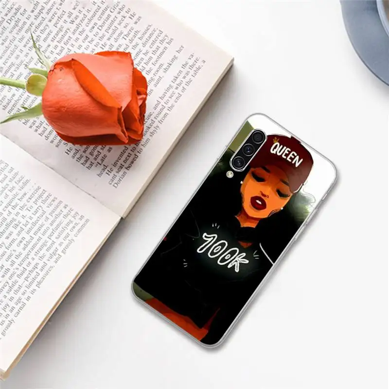 

Afro Black Girl Magic Queen Melanin Poppin Phone Case For Samsung A S M Note 9 10 20 fe 21 71 30 ultra plus 5g 11 31 51 s
