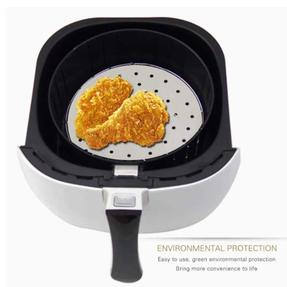 

100pcs New Baking Paper Greaseproof Paper Non-Stick Steamer Paper Air Fryer Pad Paper For Home Restaurant Kitchen Accessories