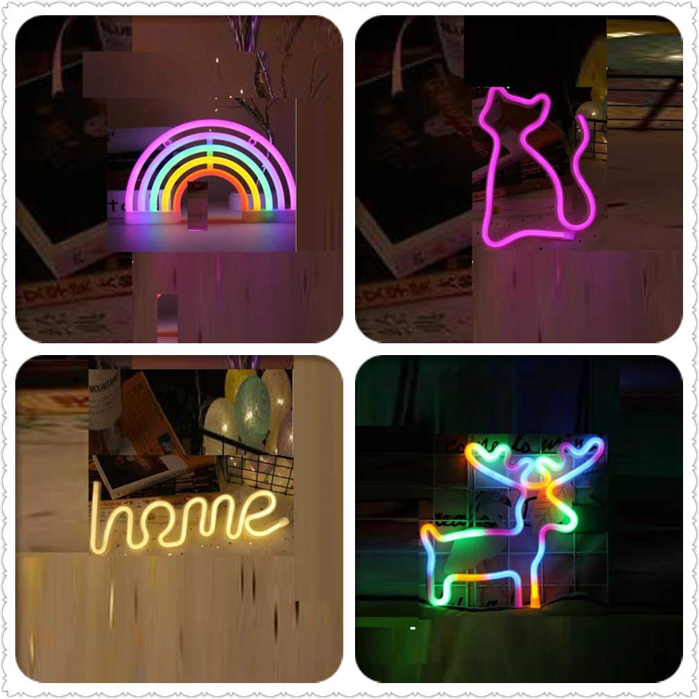 

Neon USB Home Room Bedside LED Night Light For Children Anime Night Light