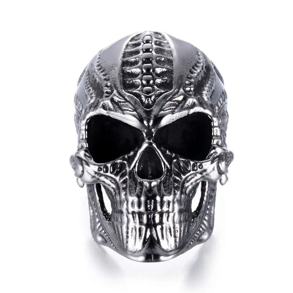 

Retro Jewelry Gift Party Accessories Club Punk Skull Hip Hop Ring For Men|Male