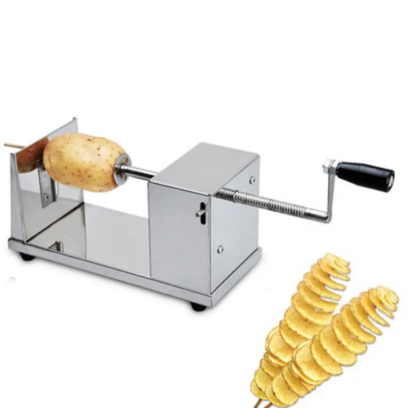 Машина из нержавеющей Инструкция для Tornado Potato закрученный в спираль резак резки