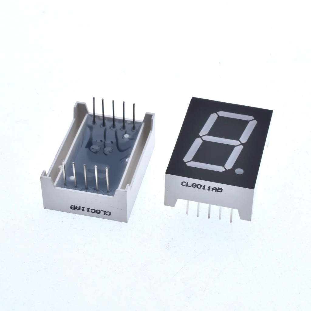 Цифровой трубный светодиодный дисплей 10 шт. 1 бит 0 8 дюйма высокий синий