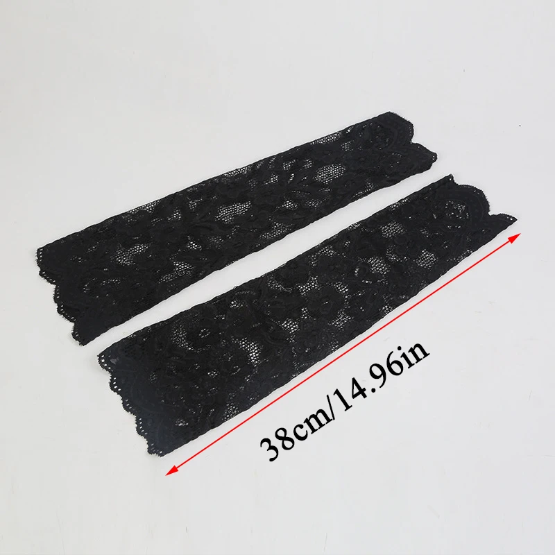 Bracers Arm Sleeves Long Gloves Women Flowers Ice Silk Protectors Openwork Fake Mitten 1Pair Hot Sale |