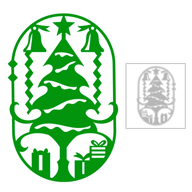 

Новинка 2020, металлические Вырубные штампы с надписью "Merry Christmas", Подарочная рамка со звездой и деревом, высечка, Скрапбукинг для рукоделия, и...