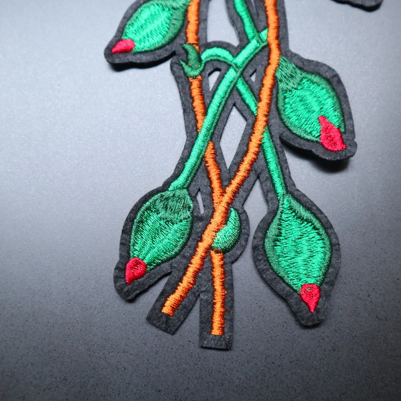 1 пара патчи с крупными красными цветами для одежды | Дом и сад