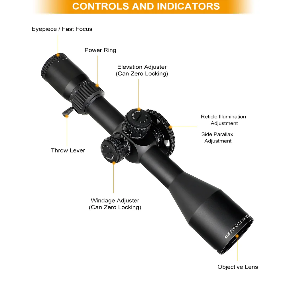 Ohhunt LR FFP 4 7 28X50 SFIR первый фокусный самолёт охотничий оптический прицел со