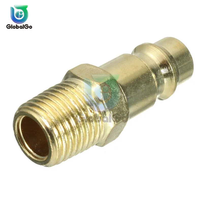 Пневматический быстроразъемный латунный штуцер для шланга 10 мм 8 наружная резьба