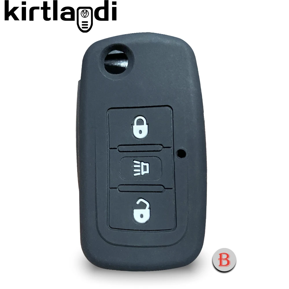 Силиконовый чехол для ключа Great Wall N3 Hover H3 H5 GW H1 C30 C50 M4 с 3 кнопками складной брелок