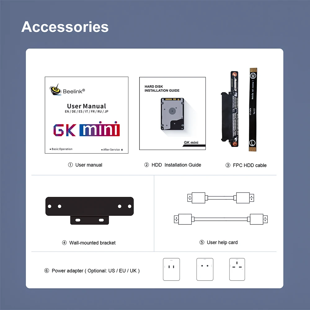 Мини-ПК Beelink GK 4K HD Windows 10 Intel J4125 2 7 ГГц 8 ГБ 128/256 SATA3 2280 SSD BT4.0 5 8G Wifi5 USB3.0 | Электроника