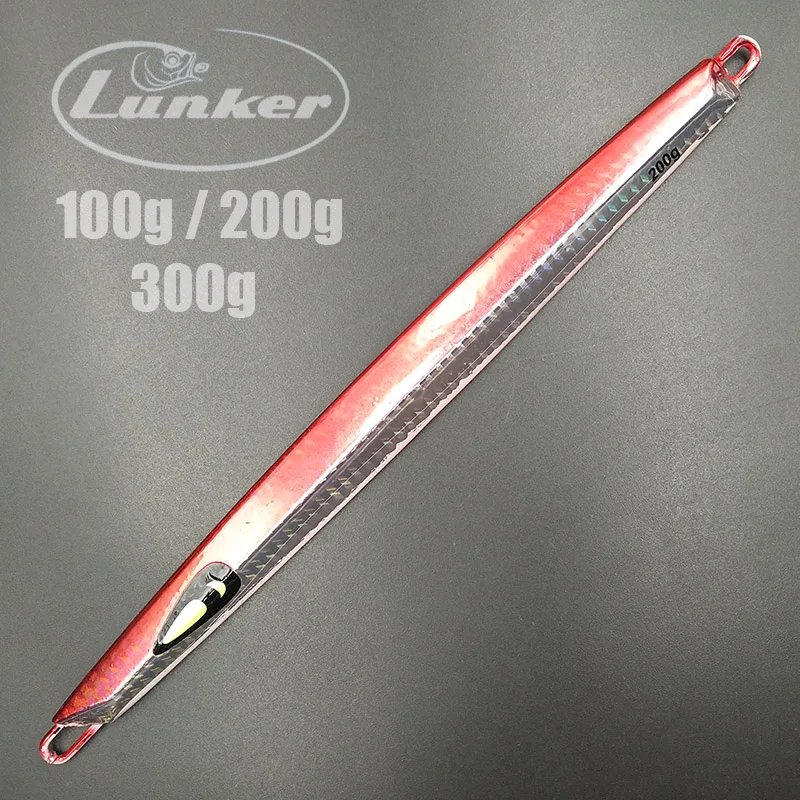 Ланкер соленой воды медленный металлический джиг светящийся 100 г 200 300 джиггинг