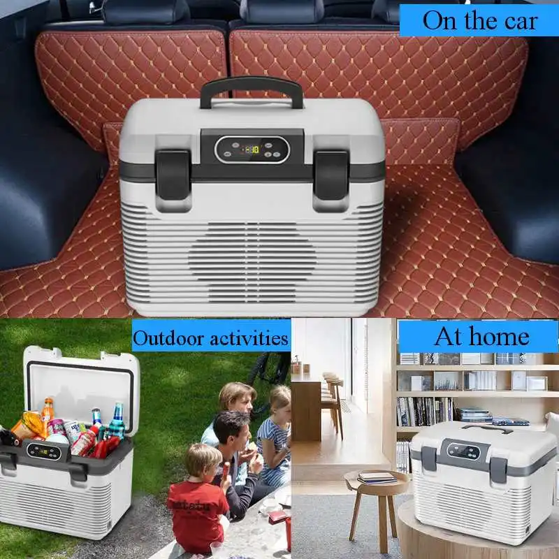 

20L Car Home Refrigerator -5~65 Degrees Mini Fridges DC12/24V Freezer Cooler Heater Keep Warm Fresh for Car Pinic Camping AC220V