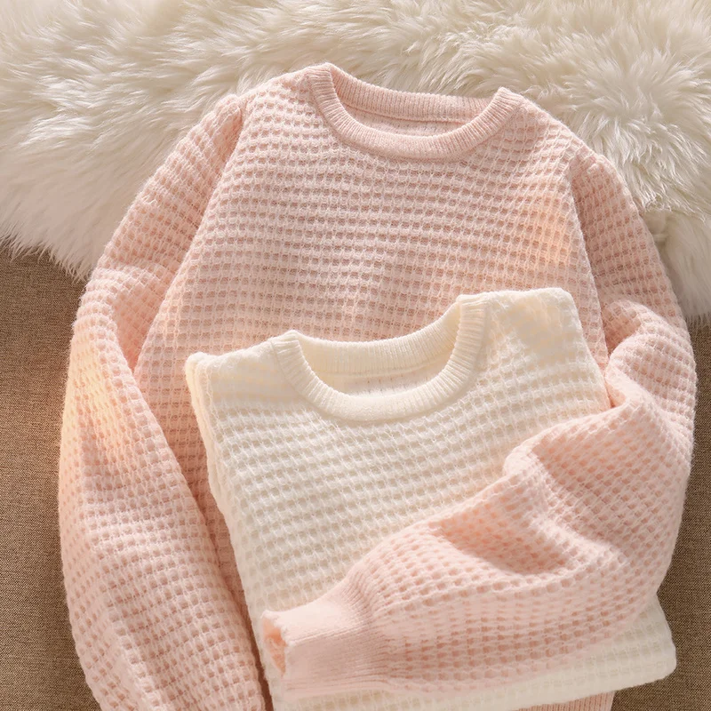 

Женский трикотажный свитер, повседневный теплый пуловер с круглым вырезом в японском стиле, корейский стиль, Осень-зима