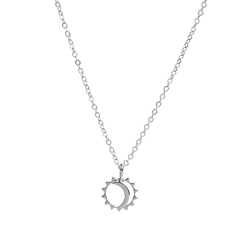 new Fashion Jewelry Reminder Let Your Bright Light Shine Sun and Moon Pendant Necklace gift | Украшения и аксессуары