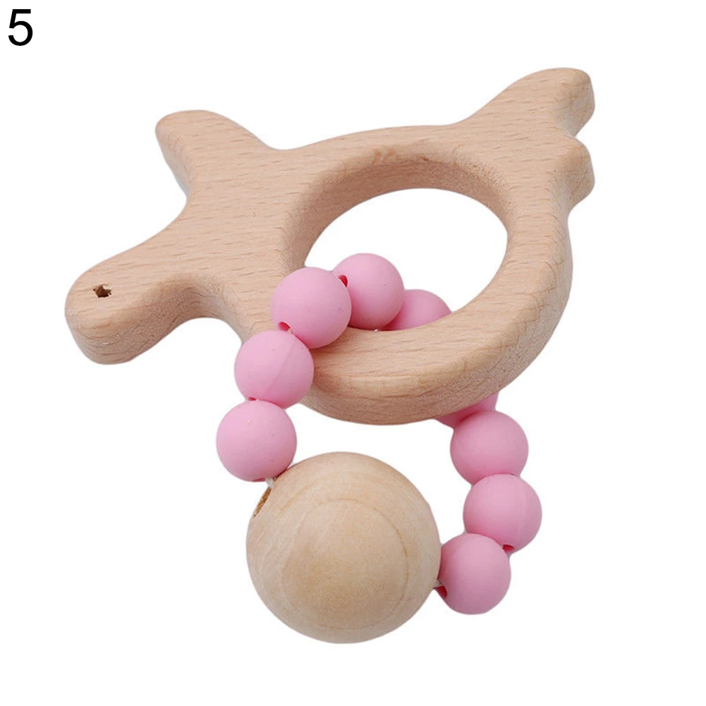 Деревянные детские браслет медведь с облаками Луной и ювелирные изделия в форме