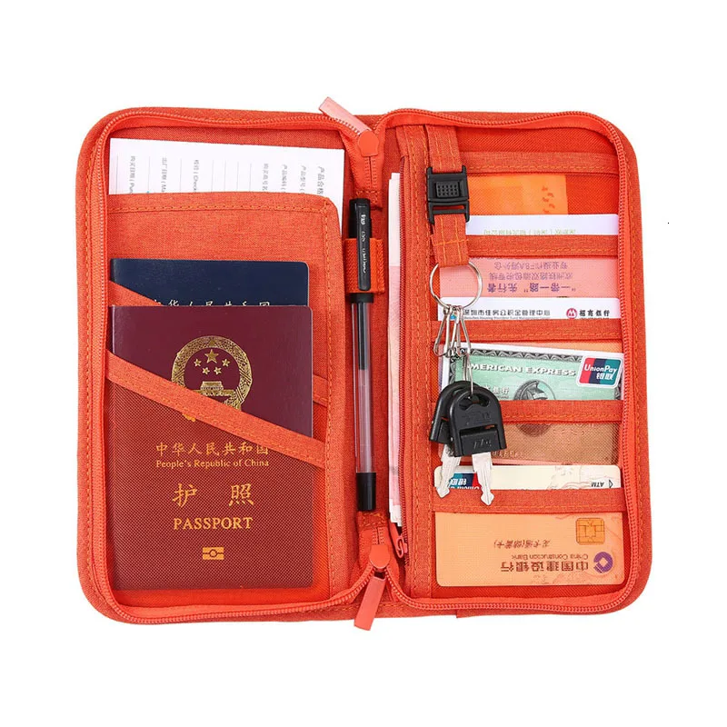 Унисекс чехол для паспорта кредитный ID держатель карт Длинный кошелек