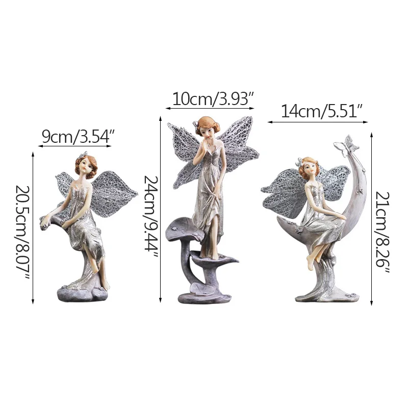 Креативное украшение статуи Ангела для стола из смолы подарок на день Святого