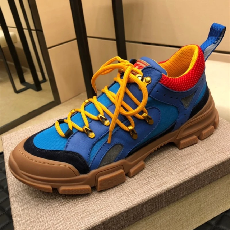 

Luxury Brand Designer Cowhide Ultralight Running Shoes for Men Cushioning Mesh Breathable Men Sneakers Sport Gym Trainers