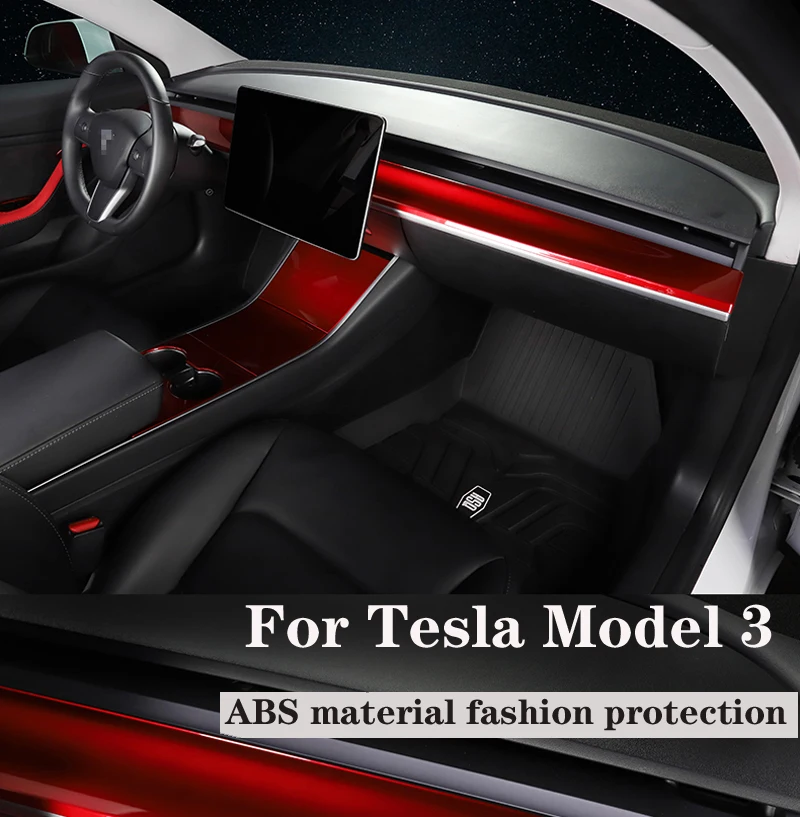 Центральная консоль ModelY Model3 для Tesla Model 3 аксессуары из углеродного волокна и АБС Y