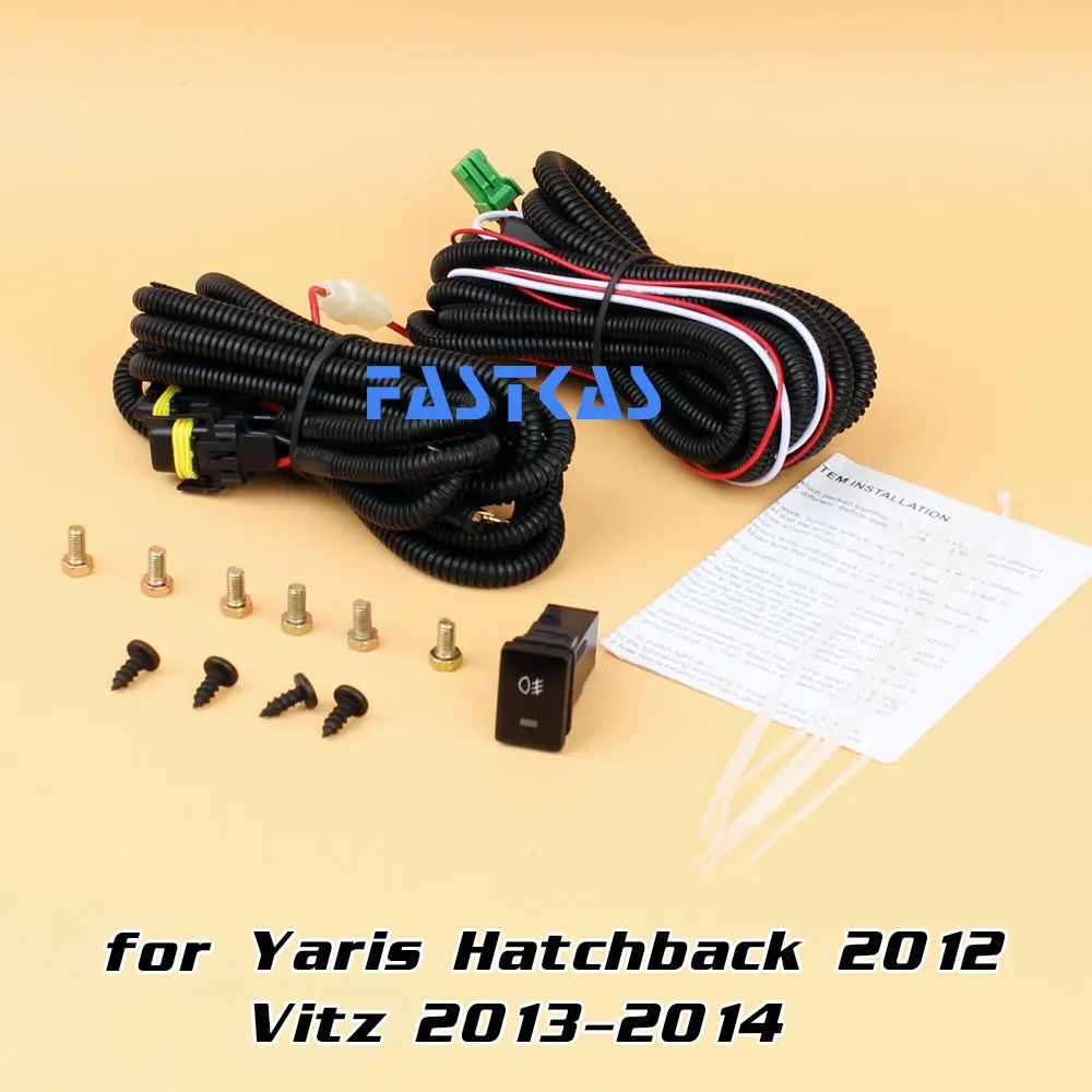 Светильник противотуманная фара 12 В 55 Вт для хэтчбека Toyota Yaris 2012 Vitz 2013 2014 левая и