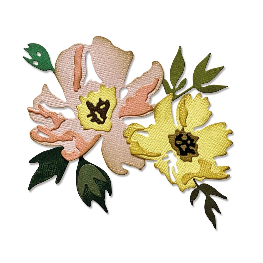 

New Flowers Thinlits Metal Cutting Dies Diy Crafts Scrapbooking Manual Card Making Photo Album Decoration 3D Embossing Folder