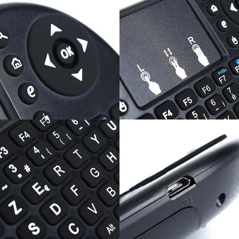

i8 i9 Mini Keyboard Backlit Spanish English Russian Air Mouse 2.4GHz Wireless Keyboard Touchpad Remote Control for Phone TV BOX