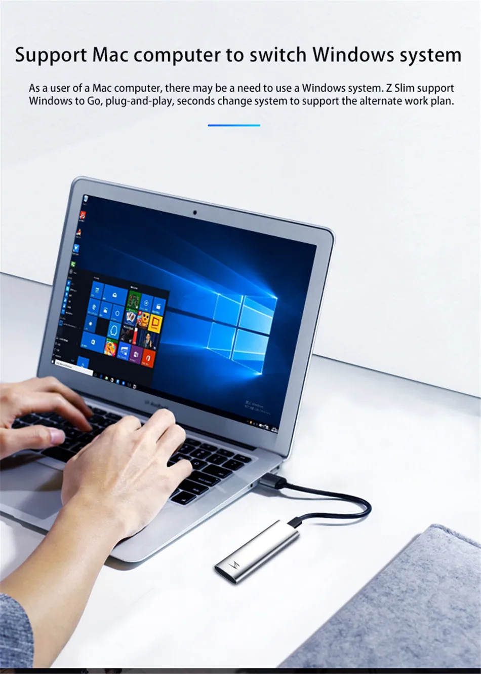 Netac Портативный SSD USB 3,1 Тип C 128 ГБ 256 512 1 ТБ 2 ТБ внешний твердотельный накопитель Z тонкий 1 ТБ 2 ТБ алюминиевый сплав SSD жесткий диск