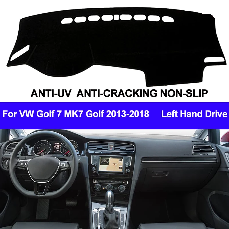 

Коврики для приборной панели автомобиля, для Volkswagen VW Golf 7 MK7, Golf 2013-2018, левый/правый руль, 1 шт.
