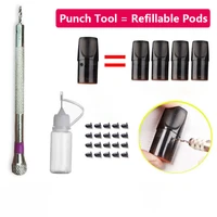 refillable pod tool set for relx classic infinity phantom essential yooz zero 12 mini sp2s pod punch oiling tool diy kit