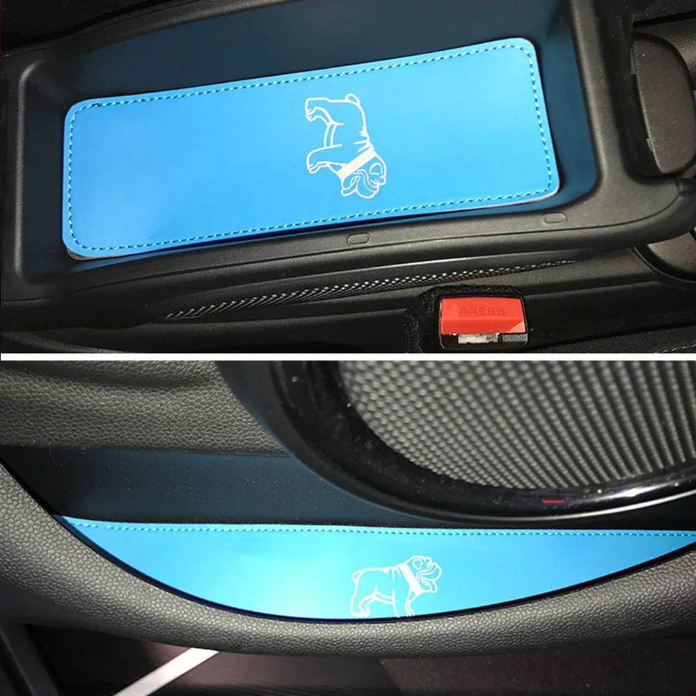 9 шт. автомобильные декоративные коврики с рисунком собак боковая дверь