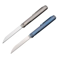 new mini s35vn blade tc4 titanium alloy handle side bearing cnc outdoor camping pocket fruit knife edc collection gift knife